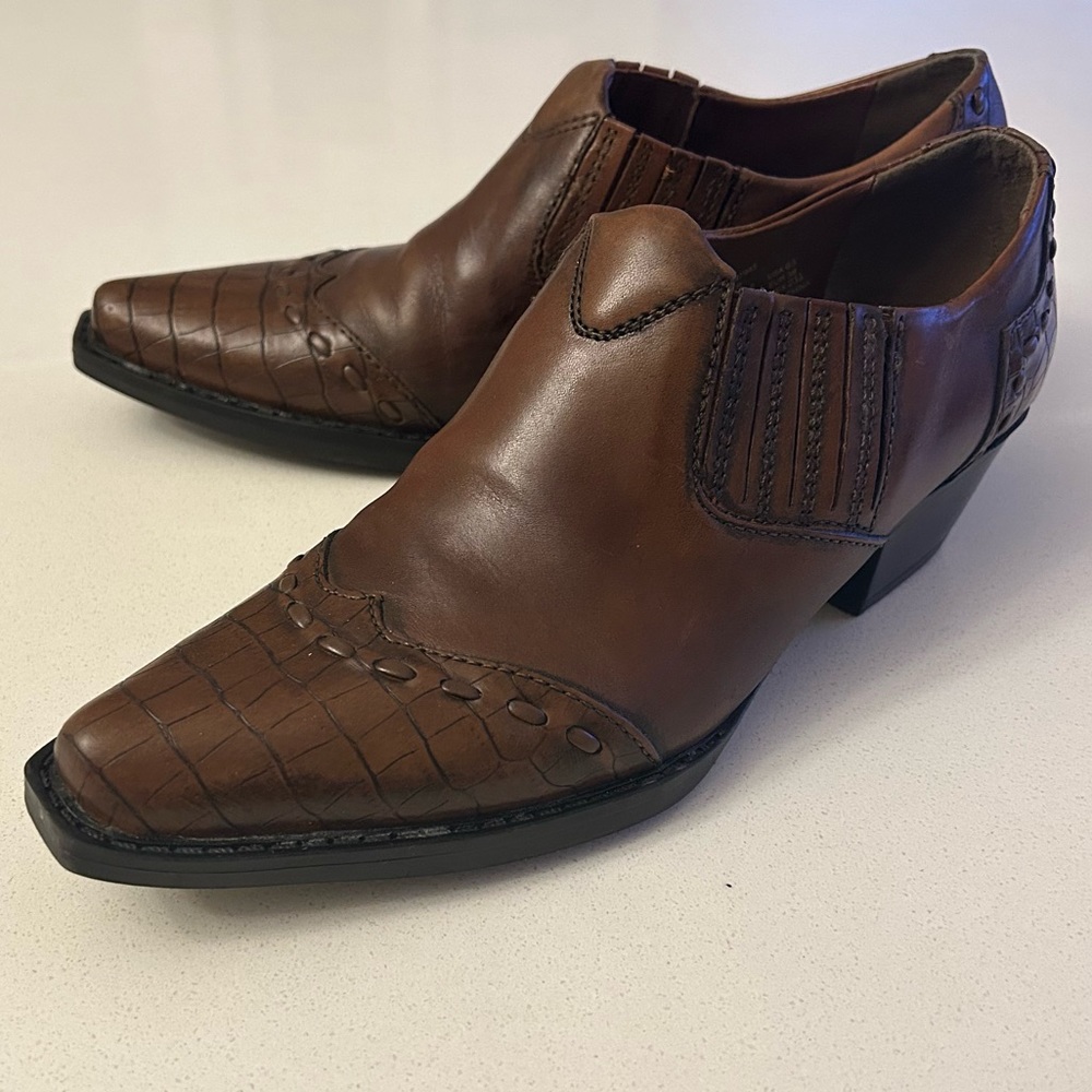 Earth Spirit 7.5 Brown Western Bootie